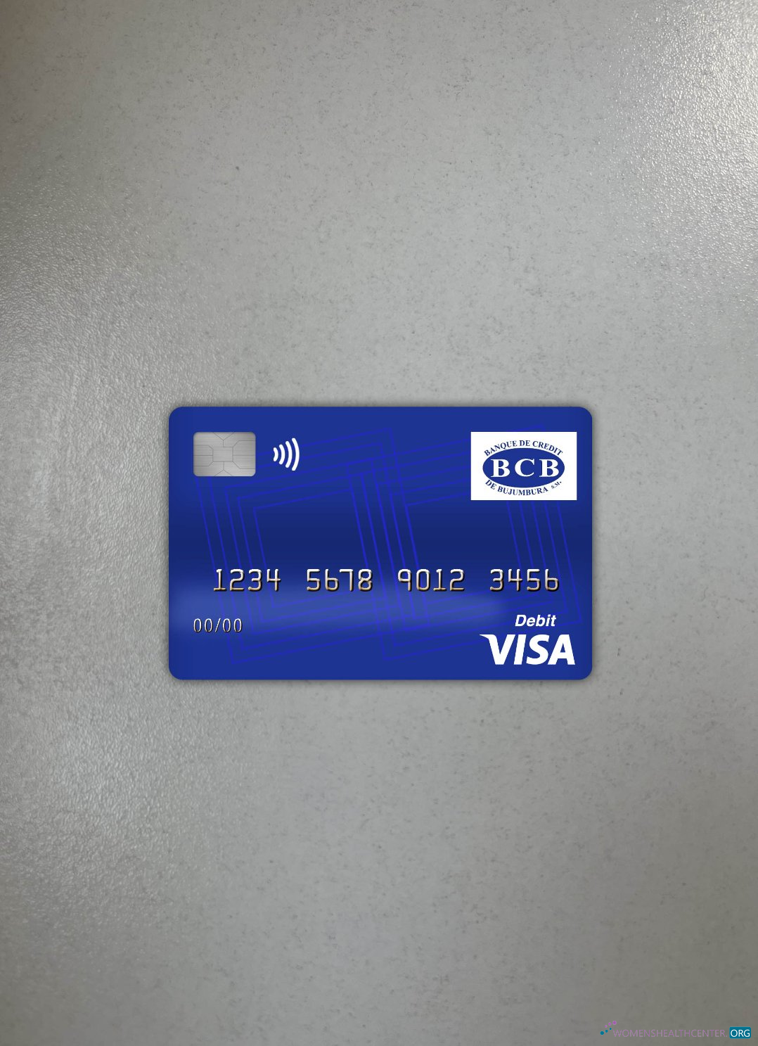 Download Burundi Credit bank of Bujumbura visa debit card photolook front Photoshop template